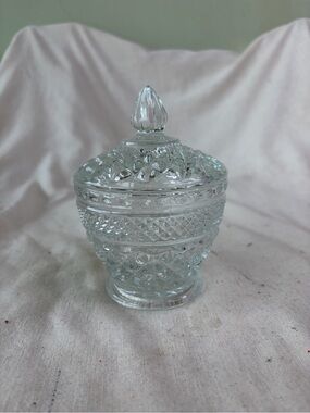 Craft Clear Pressed Glass Pedestal Dish